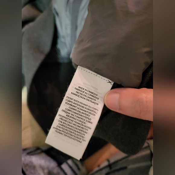 Polo Ralph Lauren Hybrid Quilted Down Puffer Bomber Jacket grey XL - Picture 6 of 6